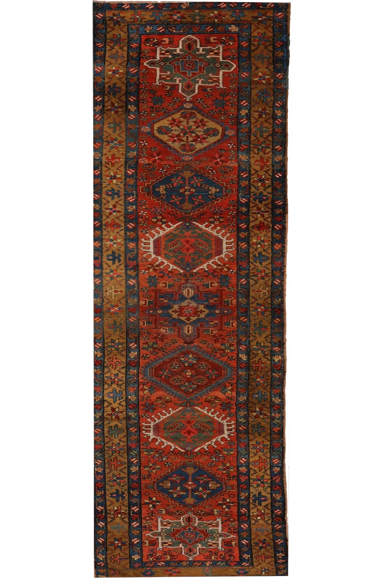 Thumbnail 4 for Antique Persian Heriz Traditional Rug 99587