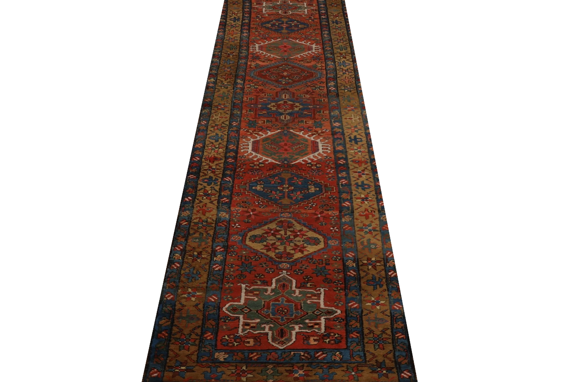 Thumbnail 5 for Antique Persian Heriz Traditional Rug 99587