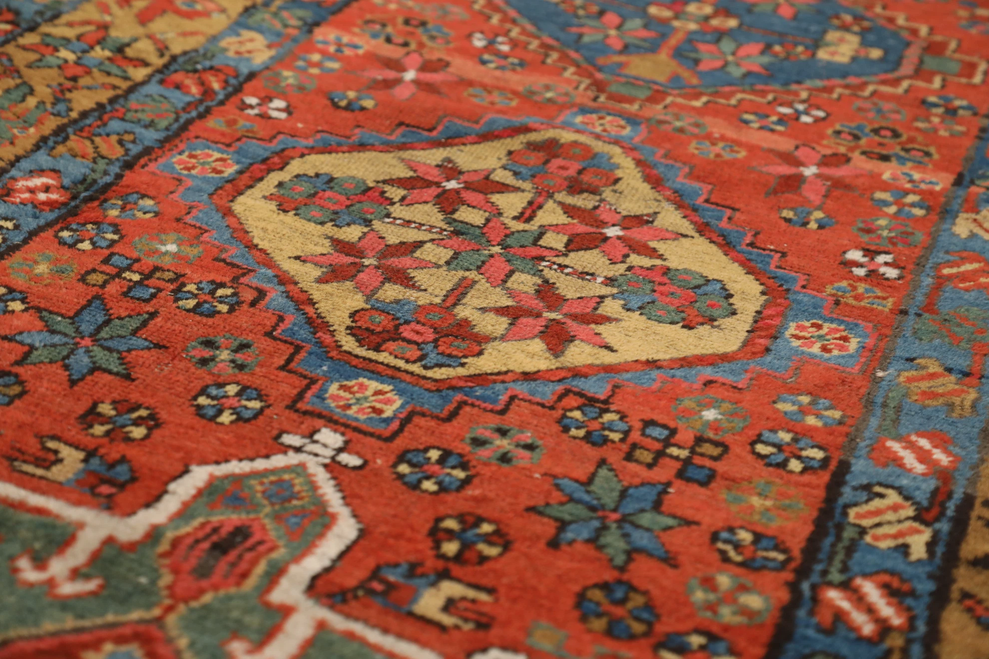 Thumbnail 6 for Antique Persian Heriz Traditional Rug 99587