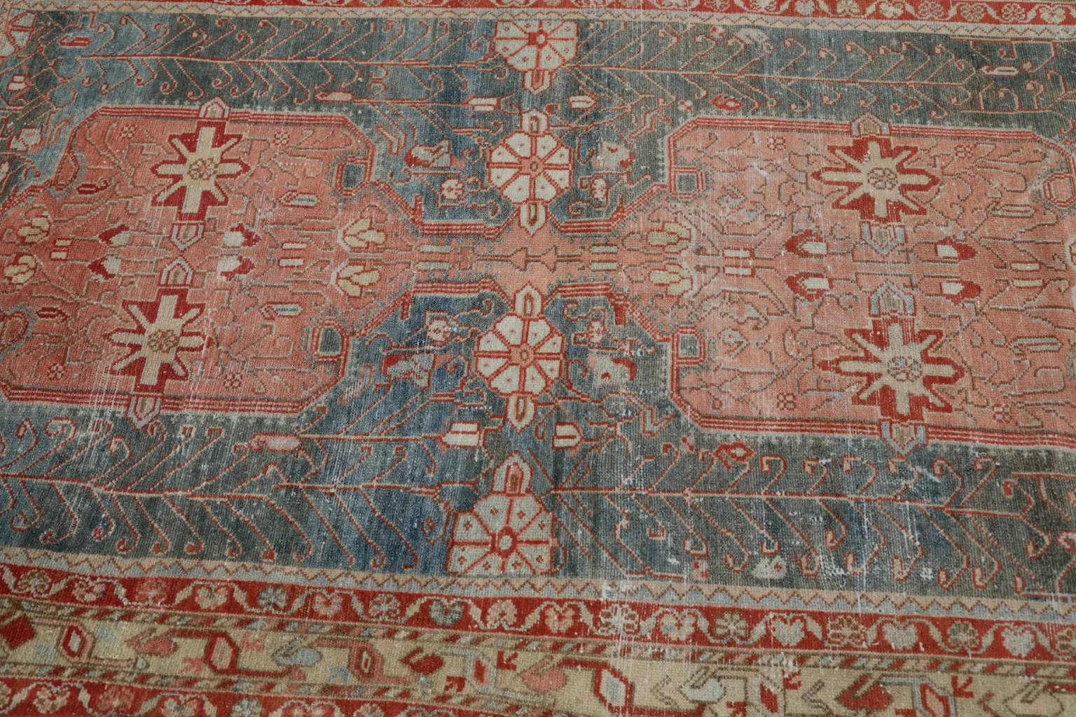 Thumbnail 7 for Antique Persian Mahal Transitional Rug 99566