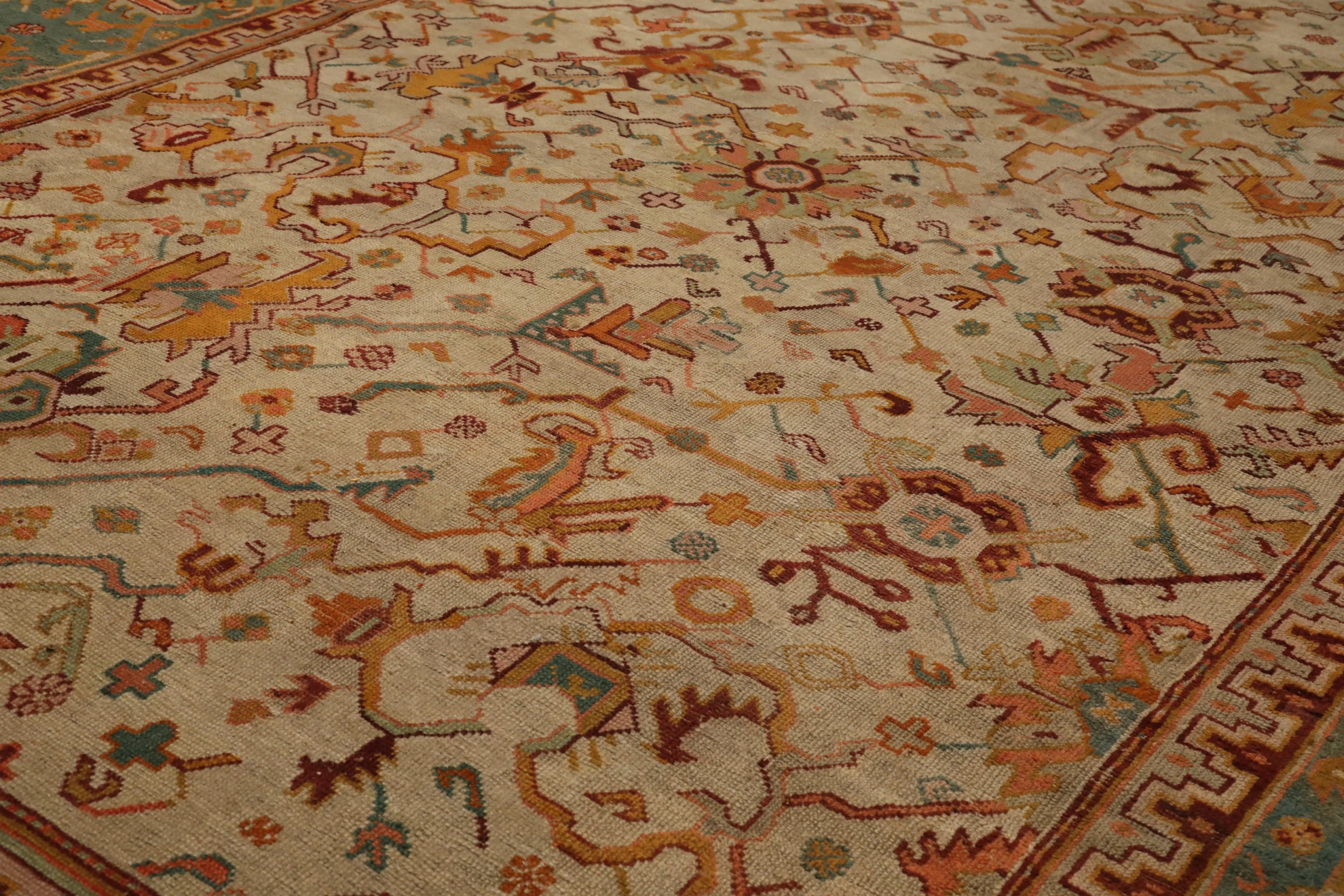 Thumbnail 4 for Antique Turkey Oushak Transitional Rug 99576