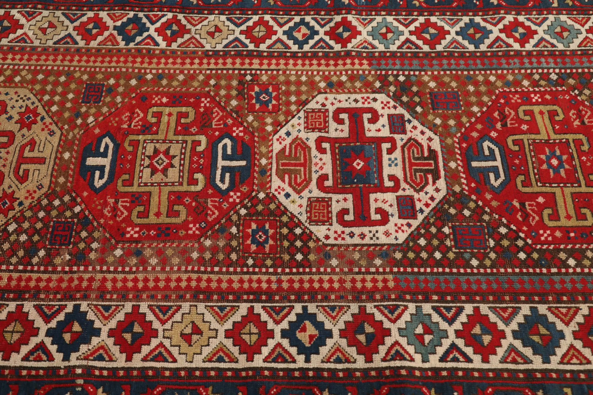 Thumbnail 2 for Antique Russia Kazakhstan Traditional Rug 99584