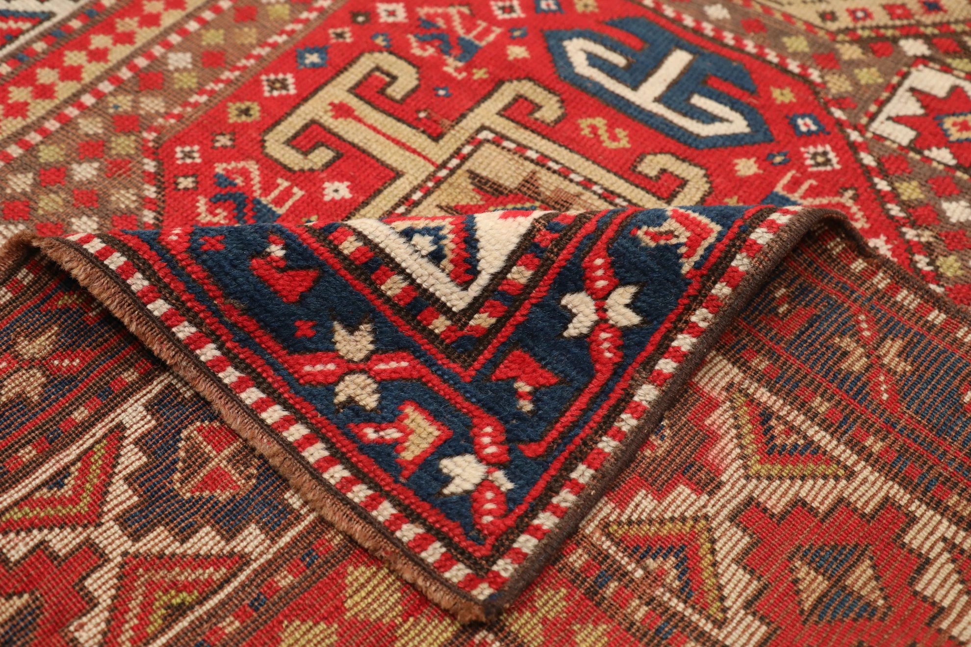 Thumbnail 3 for Antique Russia Kazakhstan Traditional Rug 99584