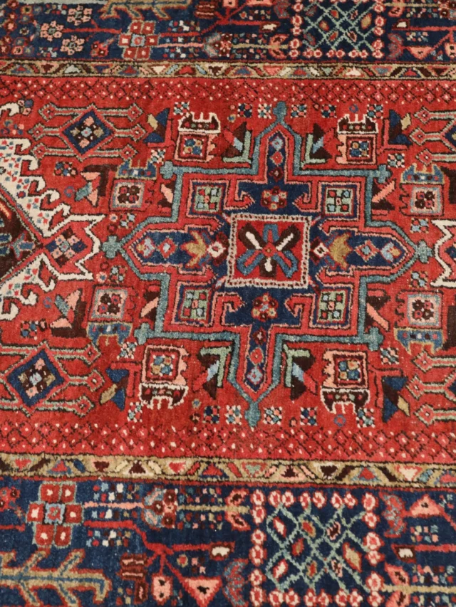 Thumbnail 12 for Antique Persian Heriz Traditional Rug 99586