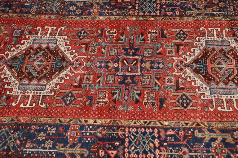 Thumbnail 15 for Antique Persian Heriz Traditional Rug 99586