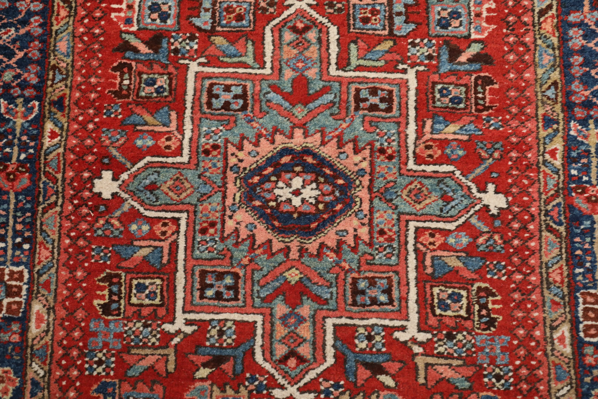 Thumbnail 2 for Antique Persian Heriz Traditional Rug 99586