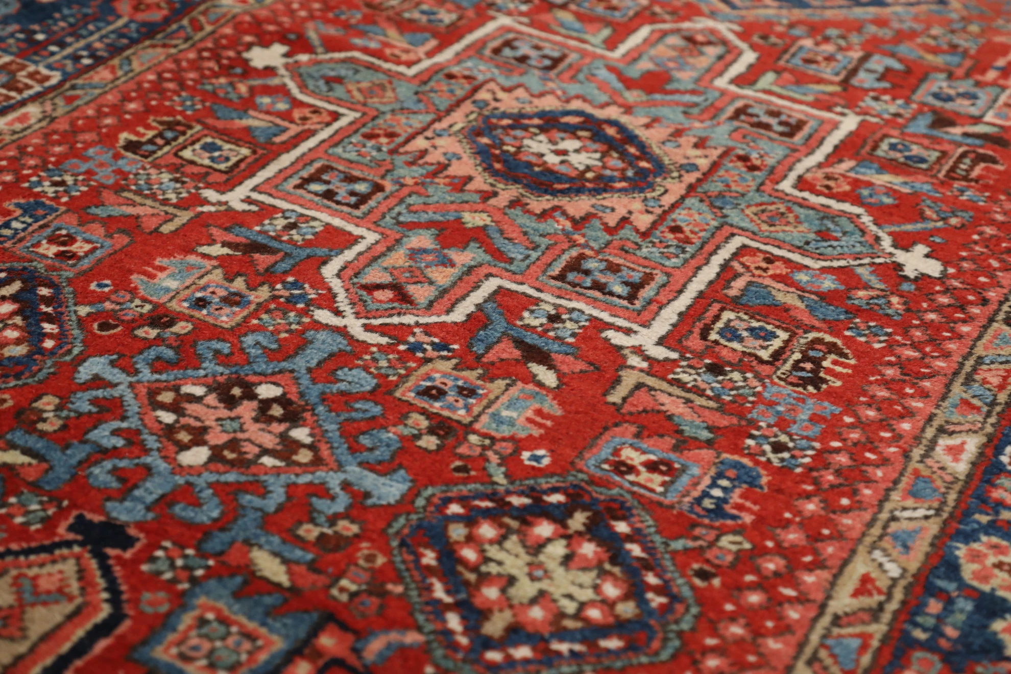 Thumbnail 6 for Antique Persian Heriz Traditional Rug 99586