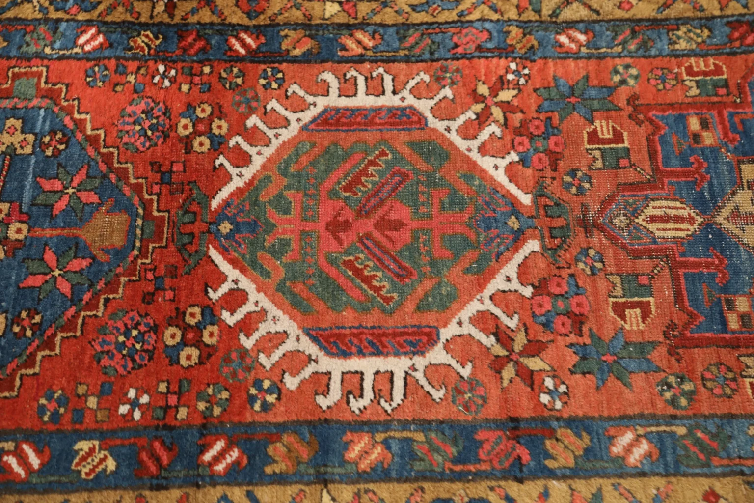 Thumbnail 7 for Antique Persian Heriz Traditional Rug 99587