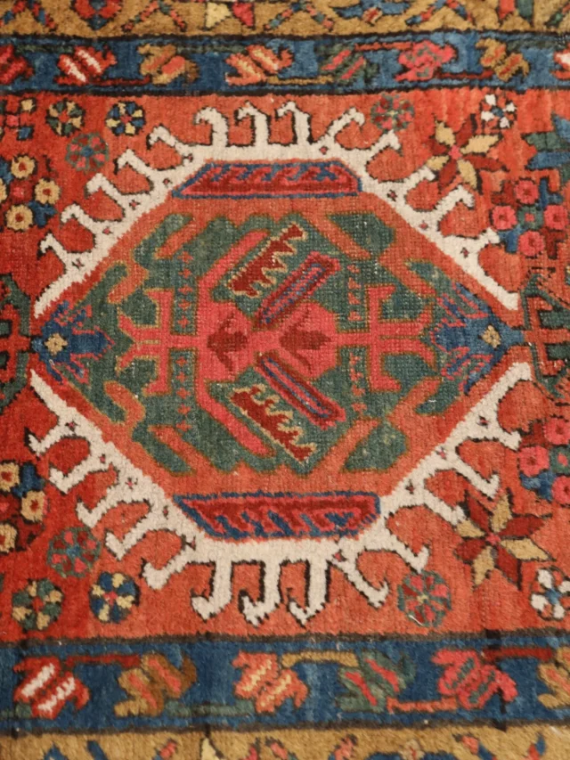 Thumbnail 13 for Antique Persian Heriz Traditional Rug 99587