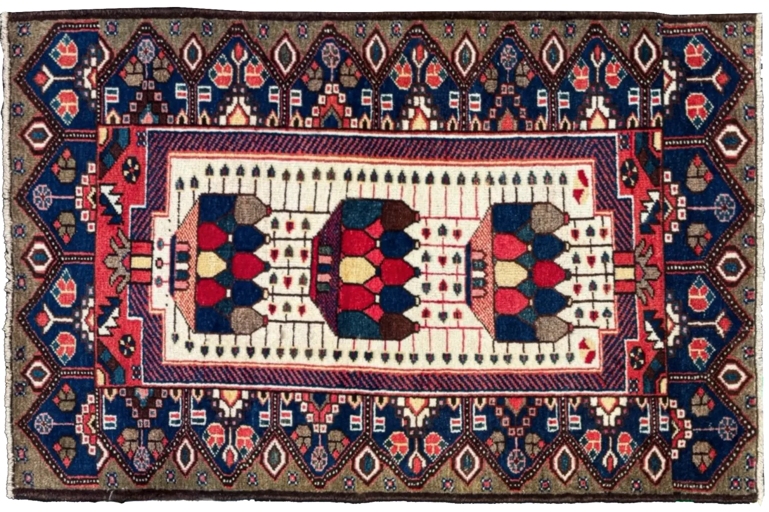 Thumbnail 4 for Persian Saveh Rug 76049