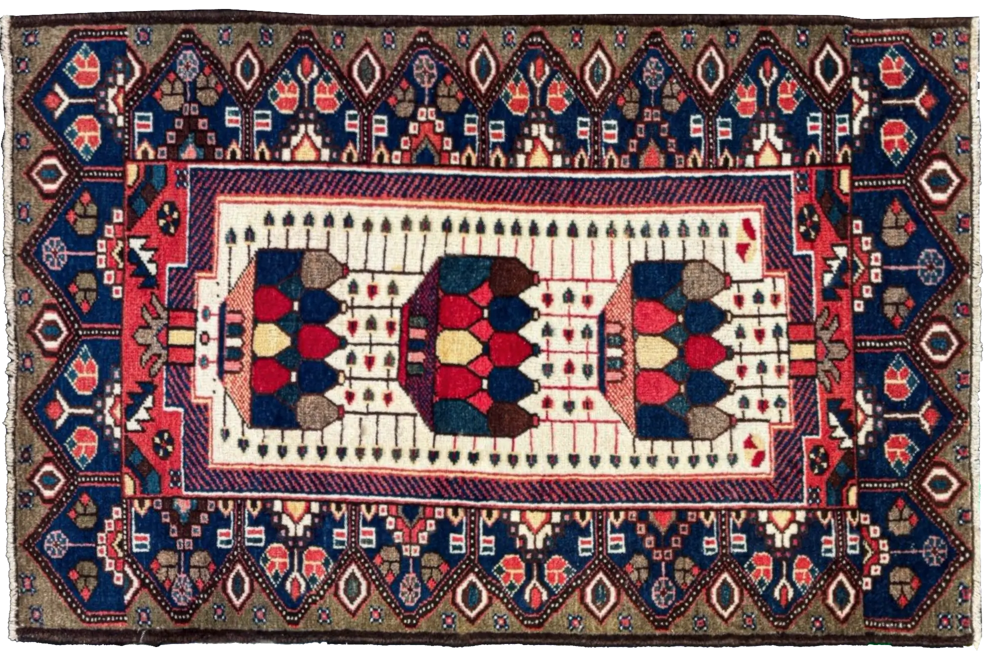 Thumbnail 2 for Persian Saveh Rug 76049