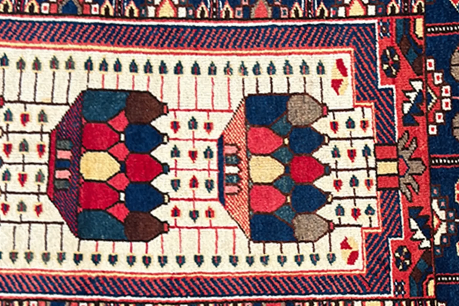 Thumbnail 10 for Persian Saveh Rug 76049