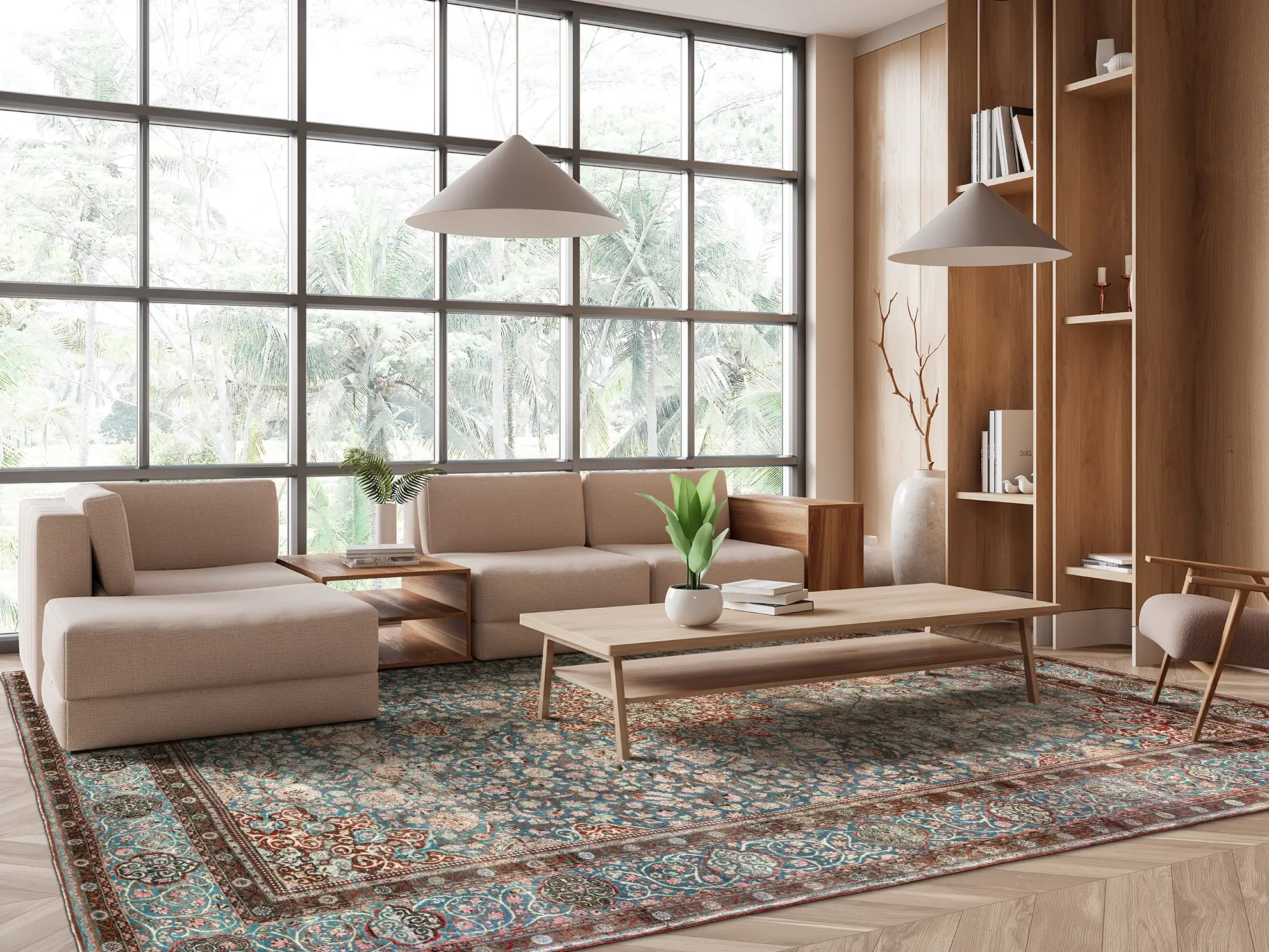 Thumbnail 7 for Persian Isfahan Rug 98312