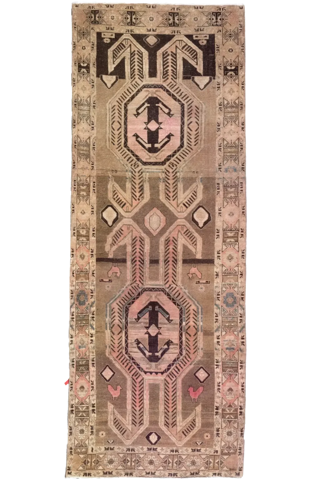 Thumbnail 10 for Antique Persian Azarbaijan Tribal Rug 98010