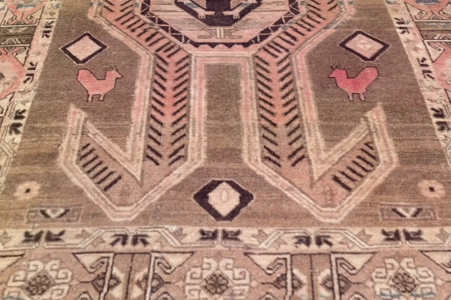 Thumbnail 14 for Antique Persian Azarbaijan Tribal Rug 98010