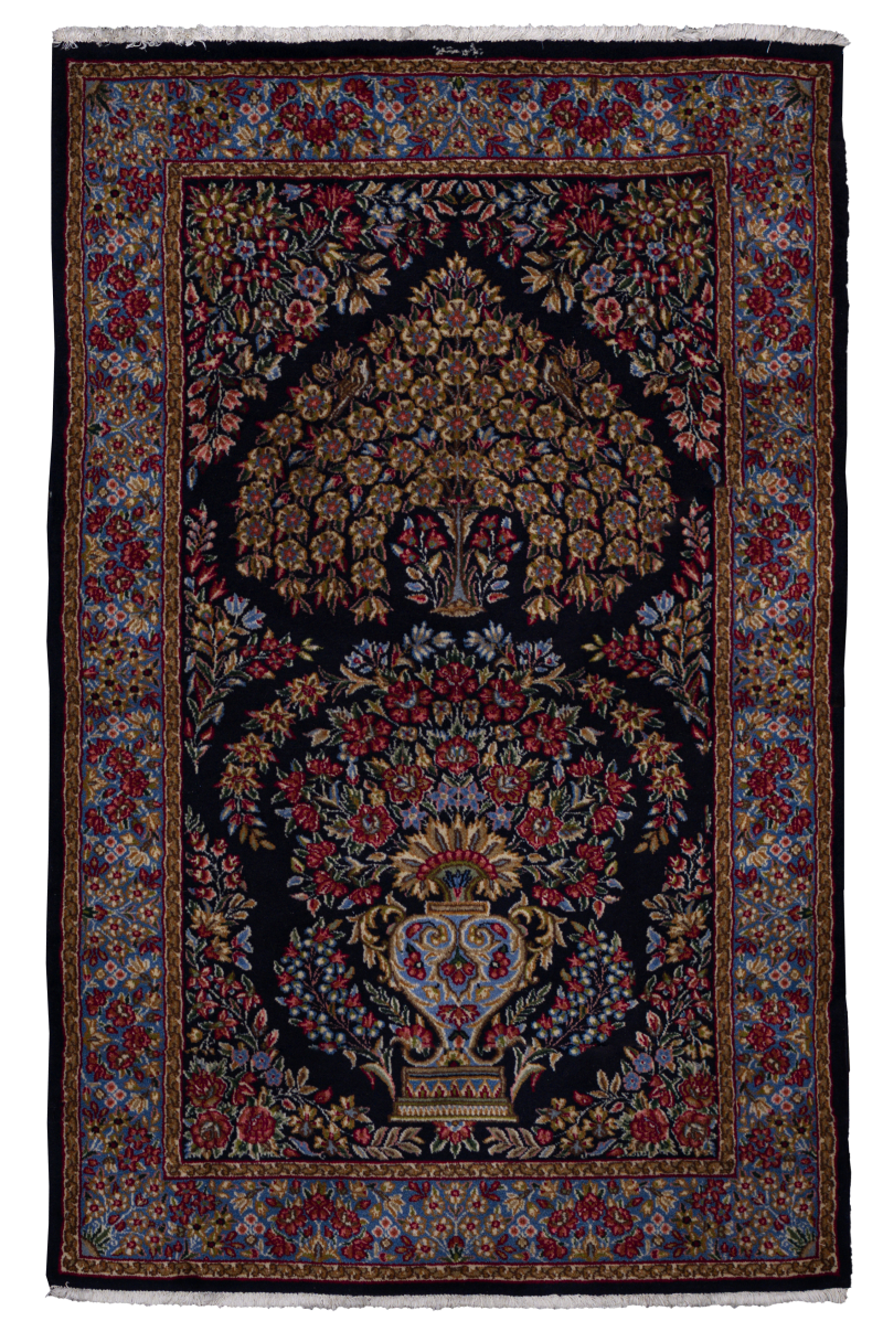 Thumbnail 13 for Antique Persian Kerman Transitional Rug 11011
