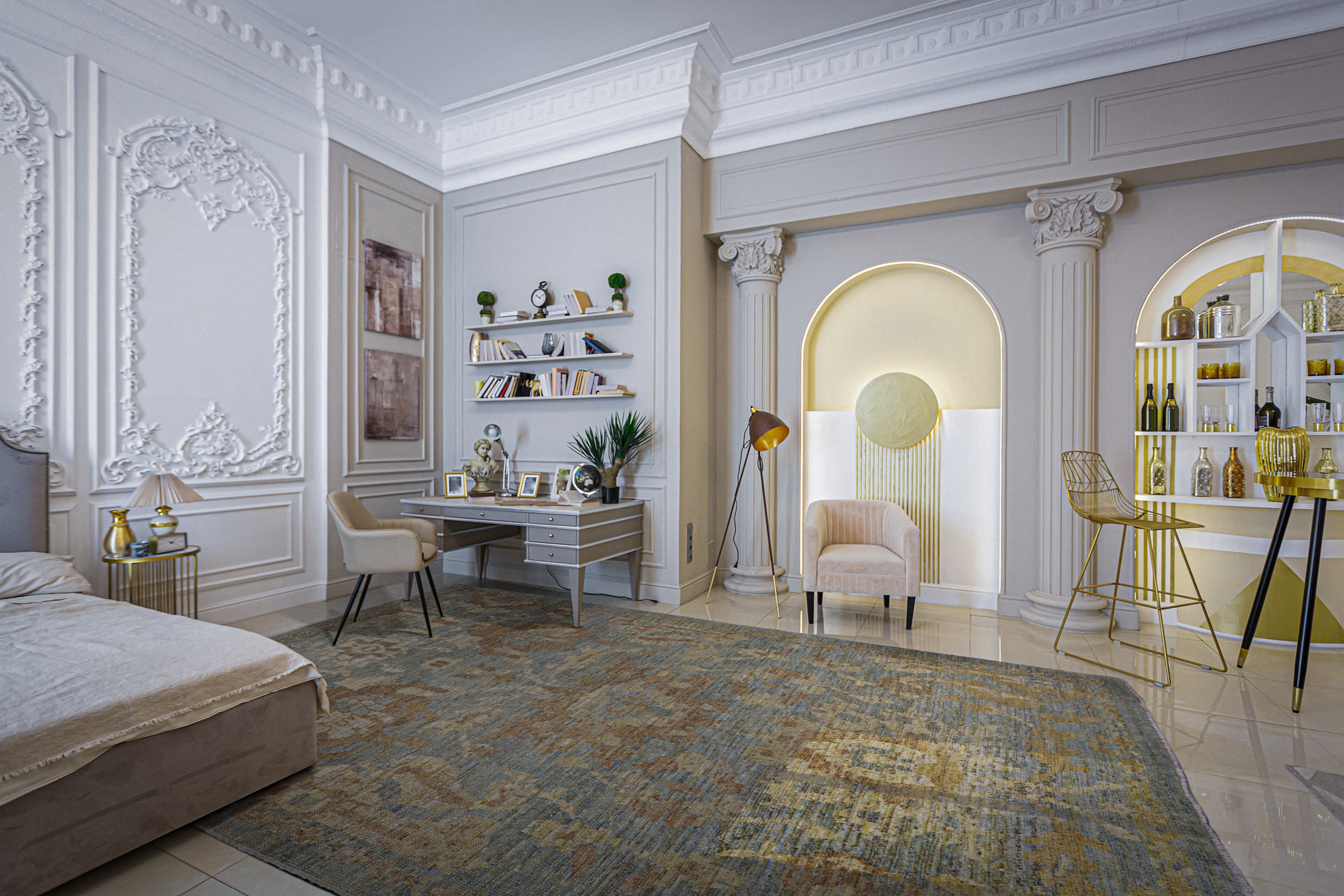 Thumbnail 12 for Turkey Sultanabad Tribal Rug 95569