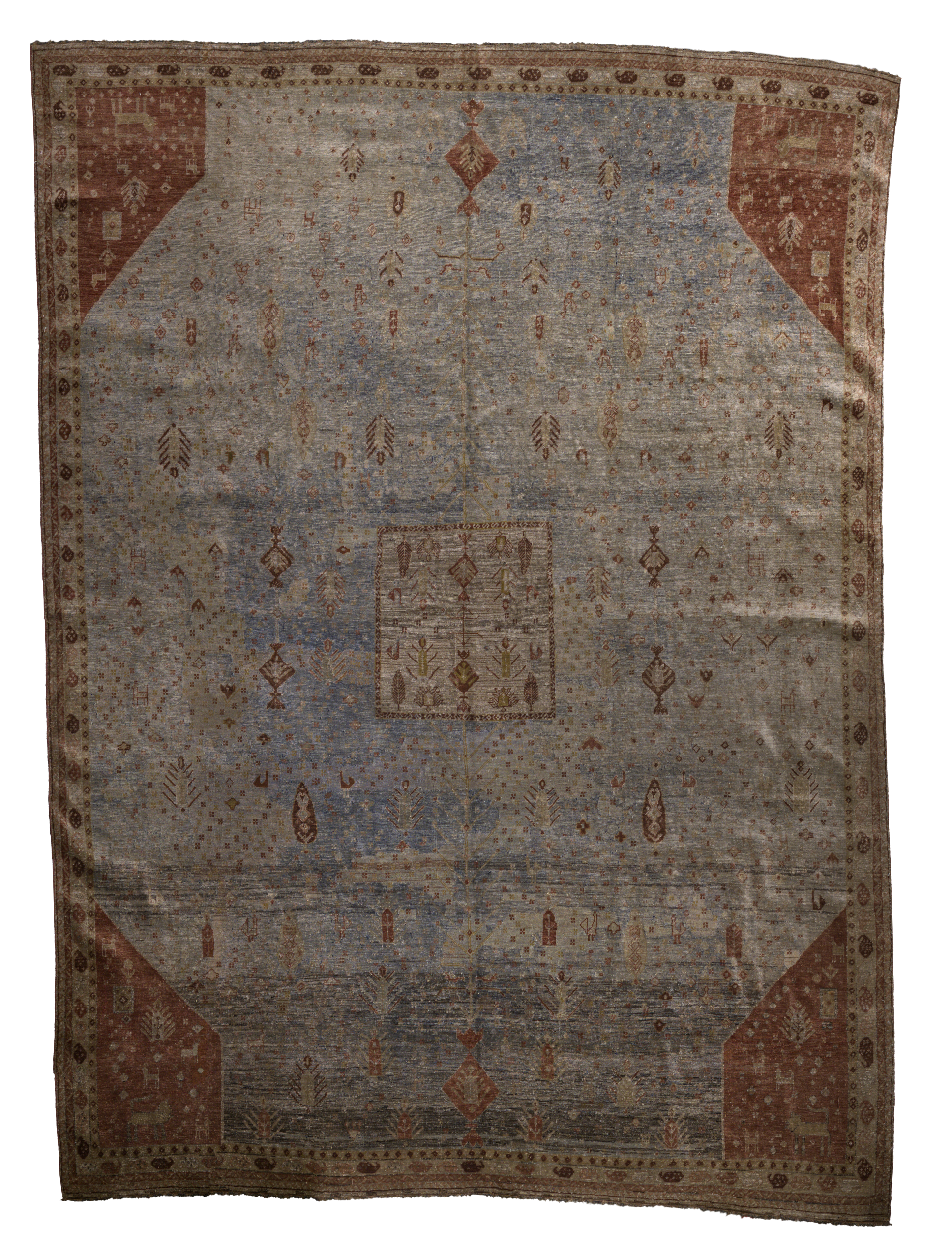 Thumbnail 4 for Antique Persian Shiraz Transitional Rug 75606