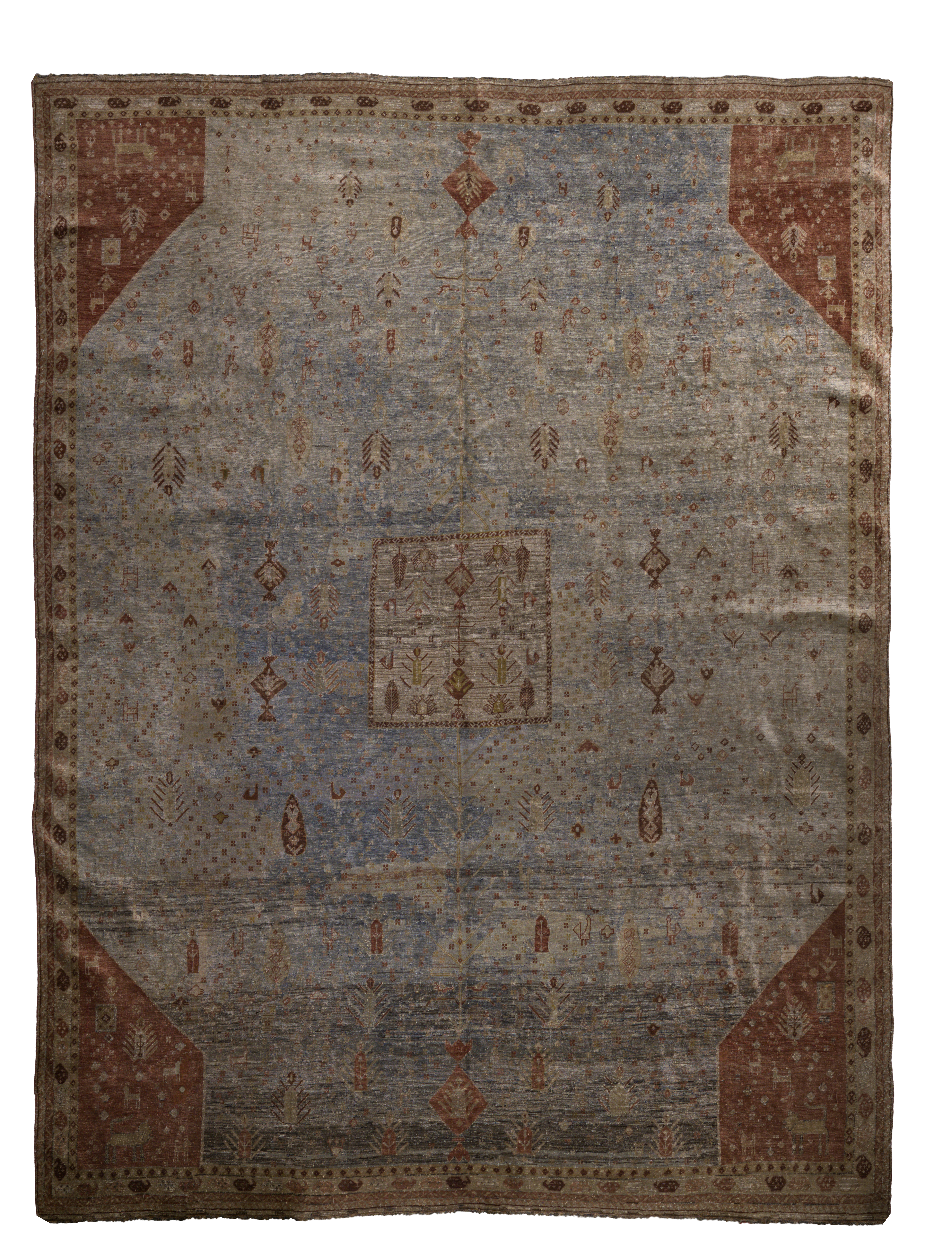 Thumbnail 3 for Antique Persian Shiraz Transitional Rug 75606