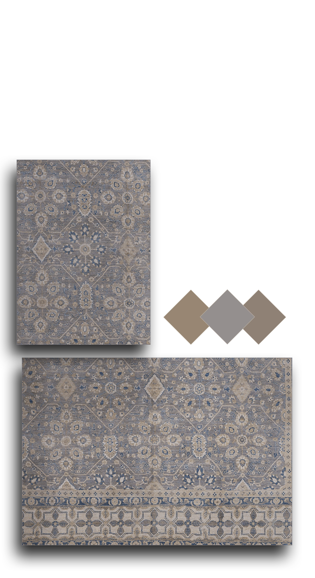 Thumbnail 15 for Afghanistan Tabriz Transitional Rug 93887