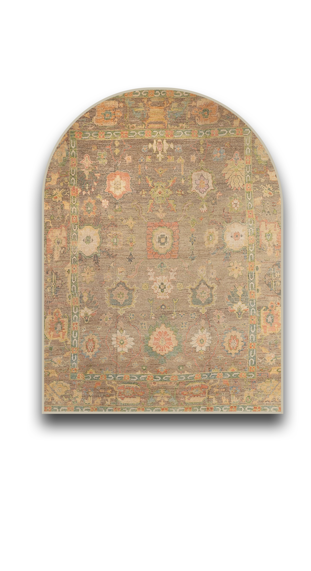 Thumbnail 4 for Turkey Oushak Tribal Rug 97256