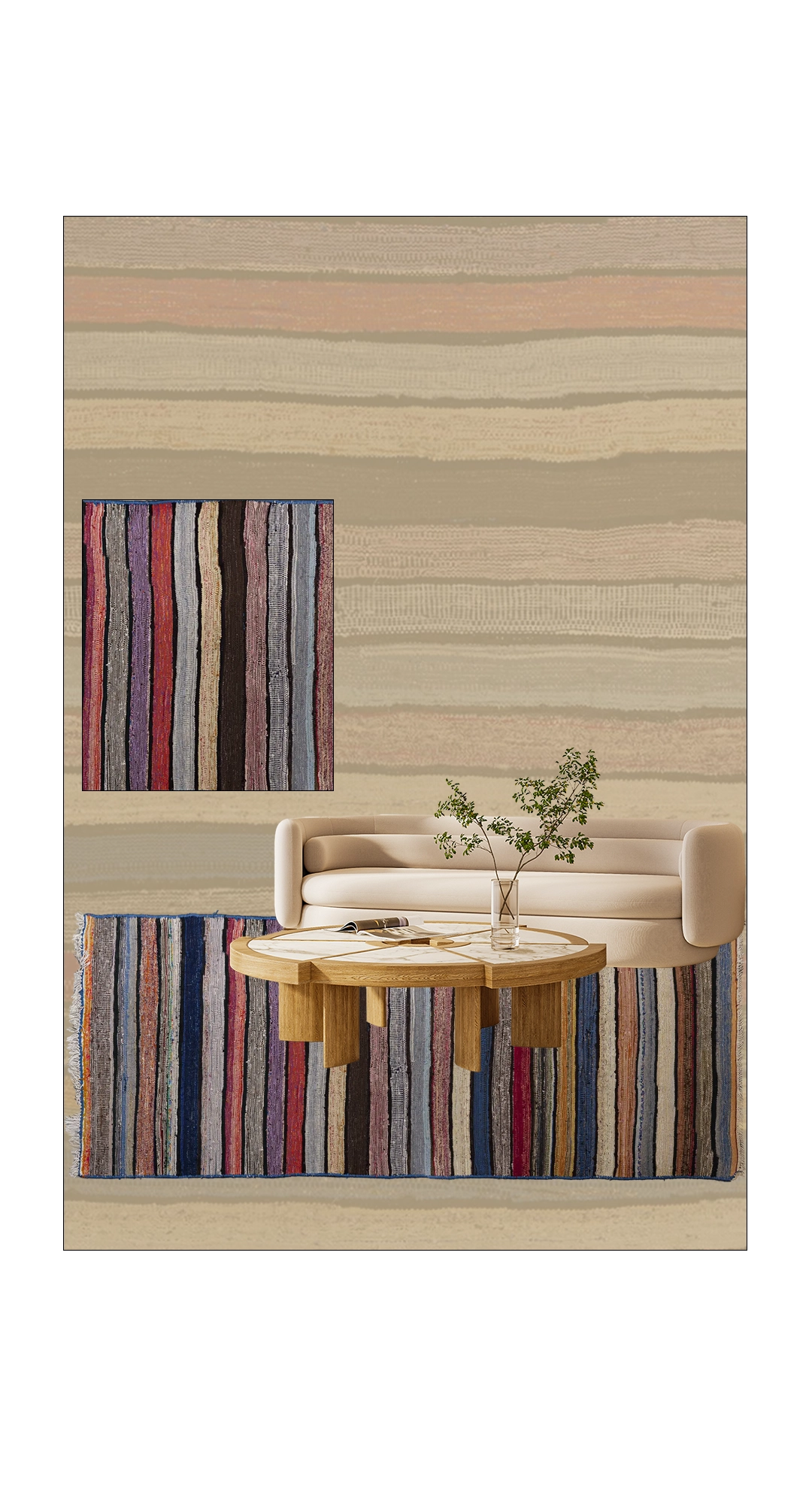 Thumbnail 15 for Antique Persian Transitional Rug 69718