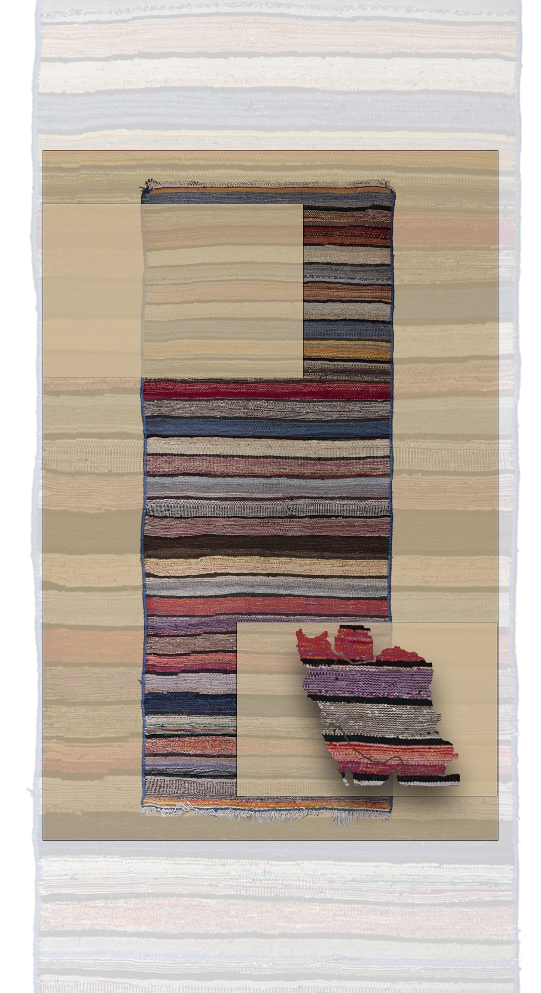 Thumbnail 5 for Antique Persian Transitional Rug 69718