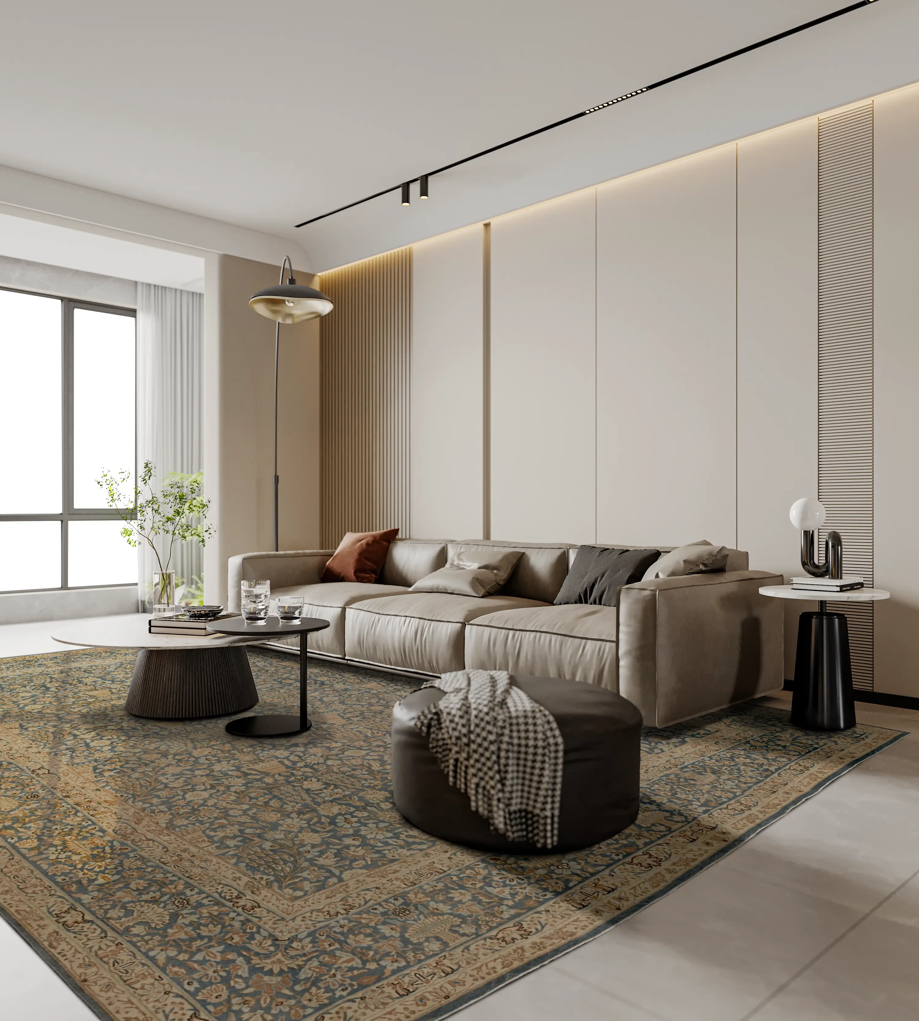 Thumbnail 3 for Antique Persian Kerman Traditional Rug 97745