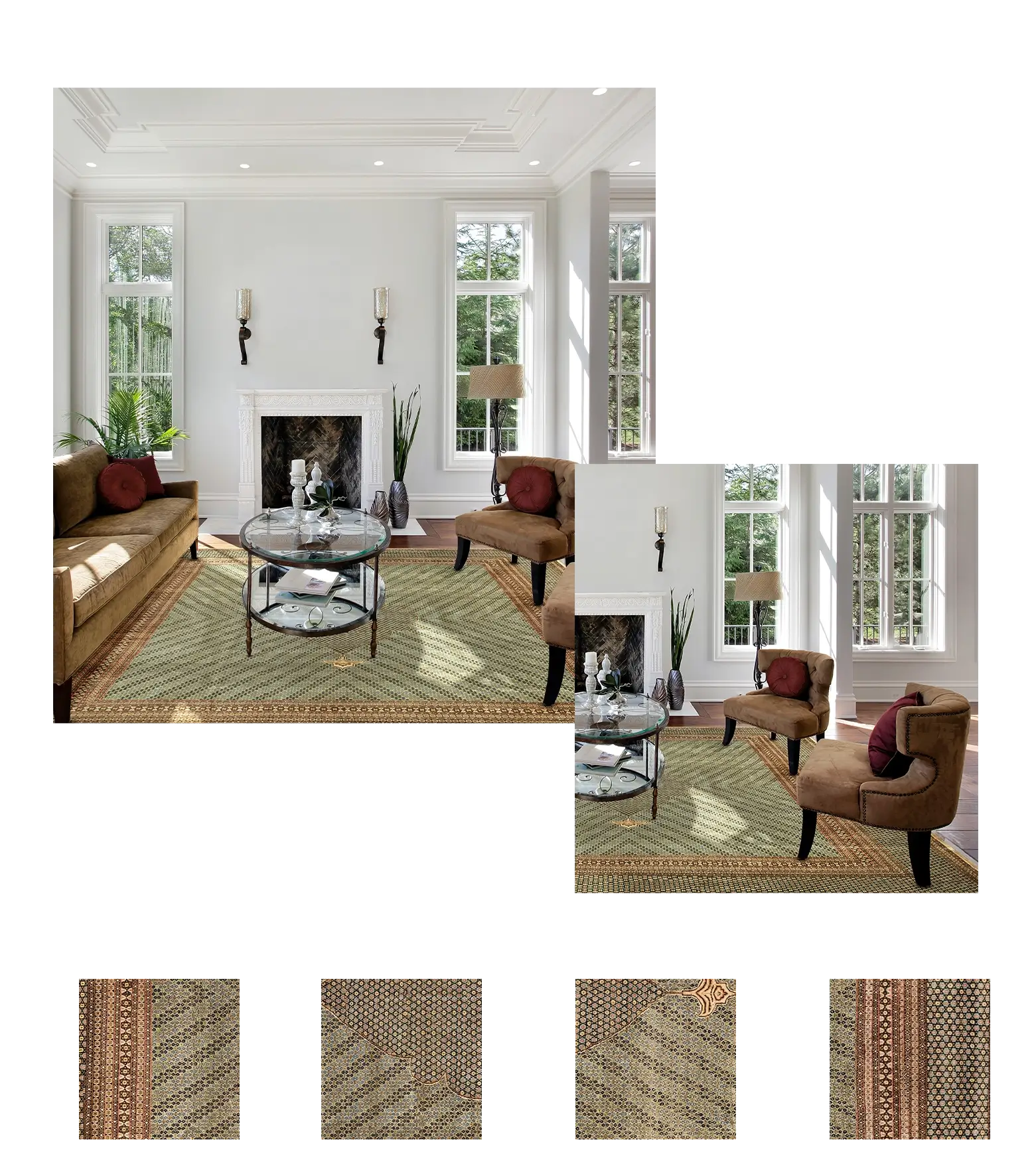 Thumbnail 7 for Persian Heriz Traditional Rug 97168