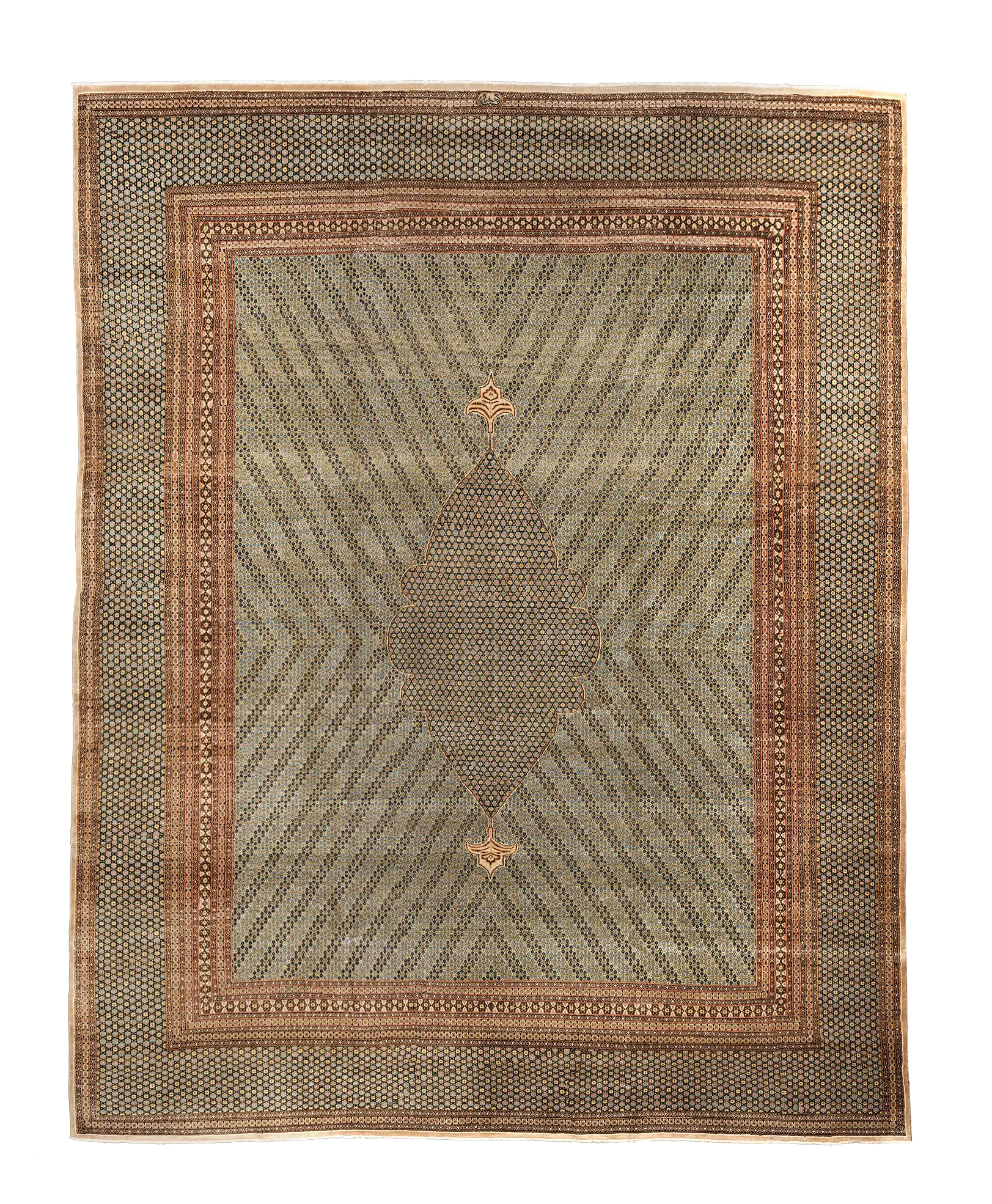 Thumbnail 4 for Persian Heriz Traditional Rug 97168