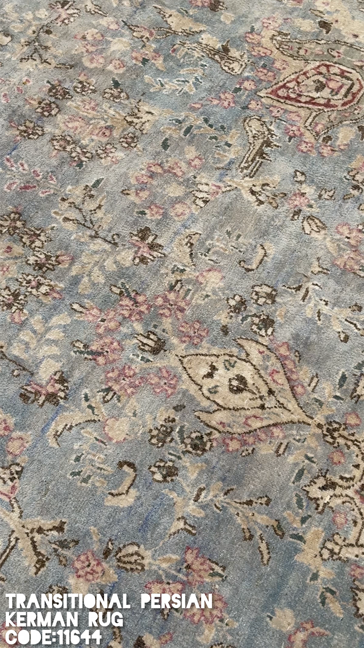 Thumbnail 3 for Antique Persian Kerman Transitional Rug 11644