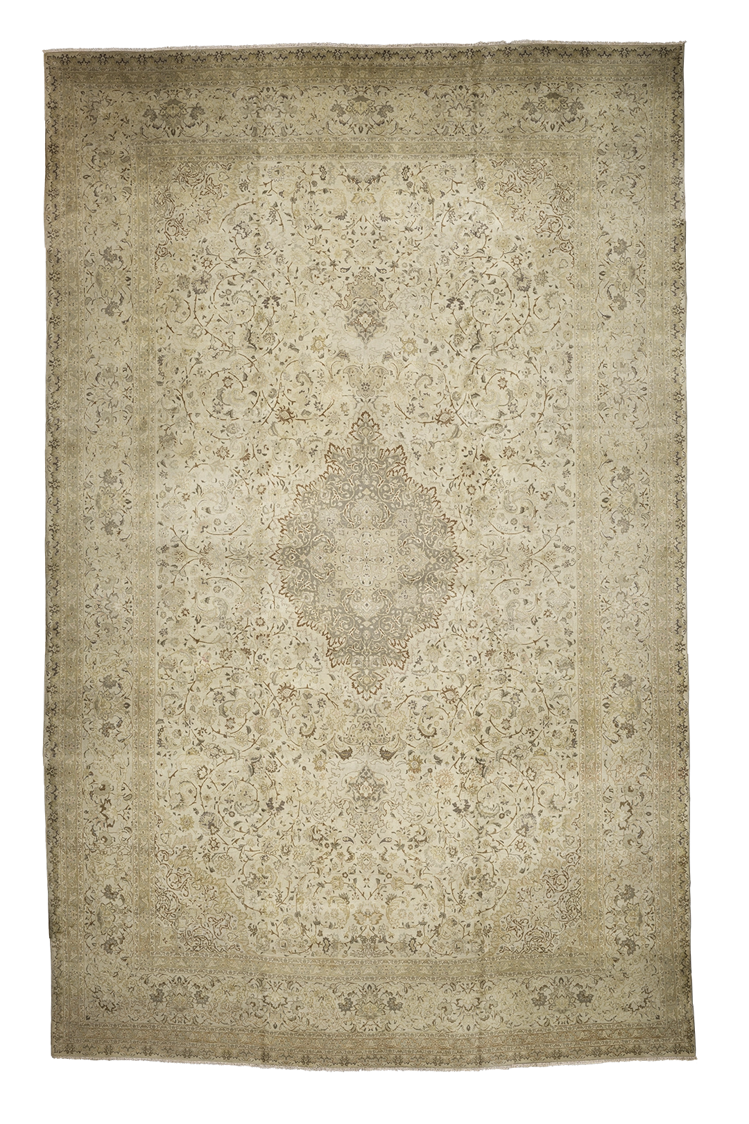 Thumbnail 3 for Antique Persian Tabriz Transitional Rug 10420