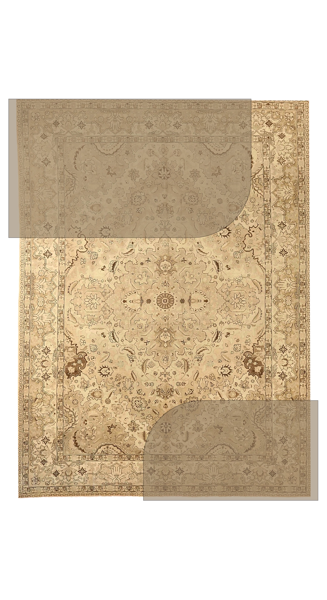 Thumbnail 13 for Antique Persian Tabriz Traditional Rug 75871