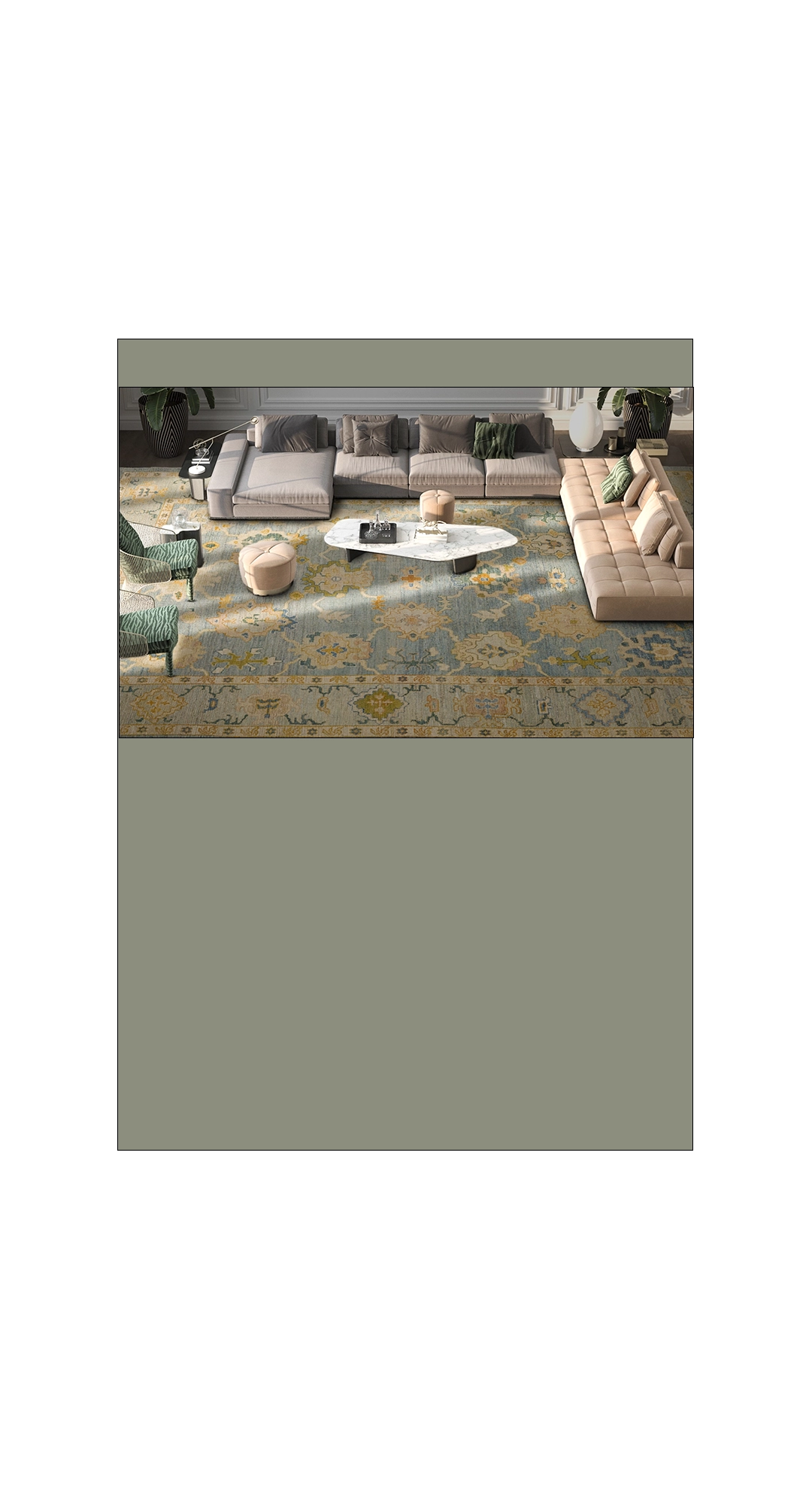 Thumbnail 6 for Turkey Oushak Traditional Rug 98962