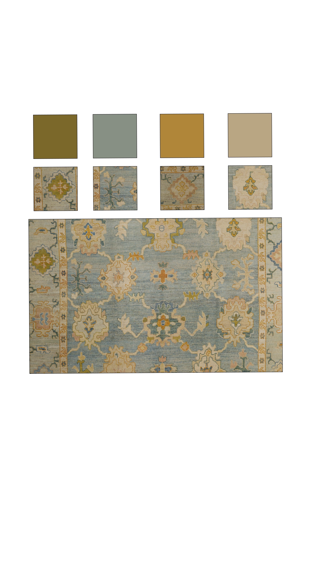 Thumbnail 3 for Turkey Oushak Traditional Rug 98962