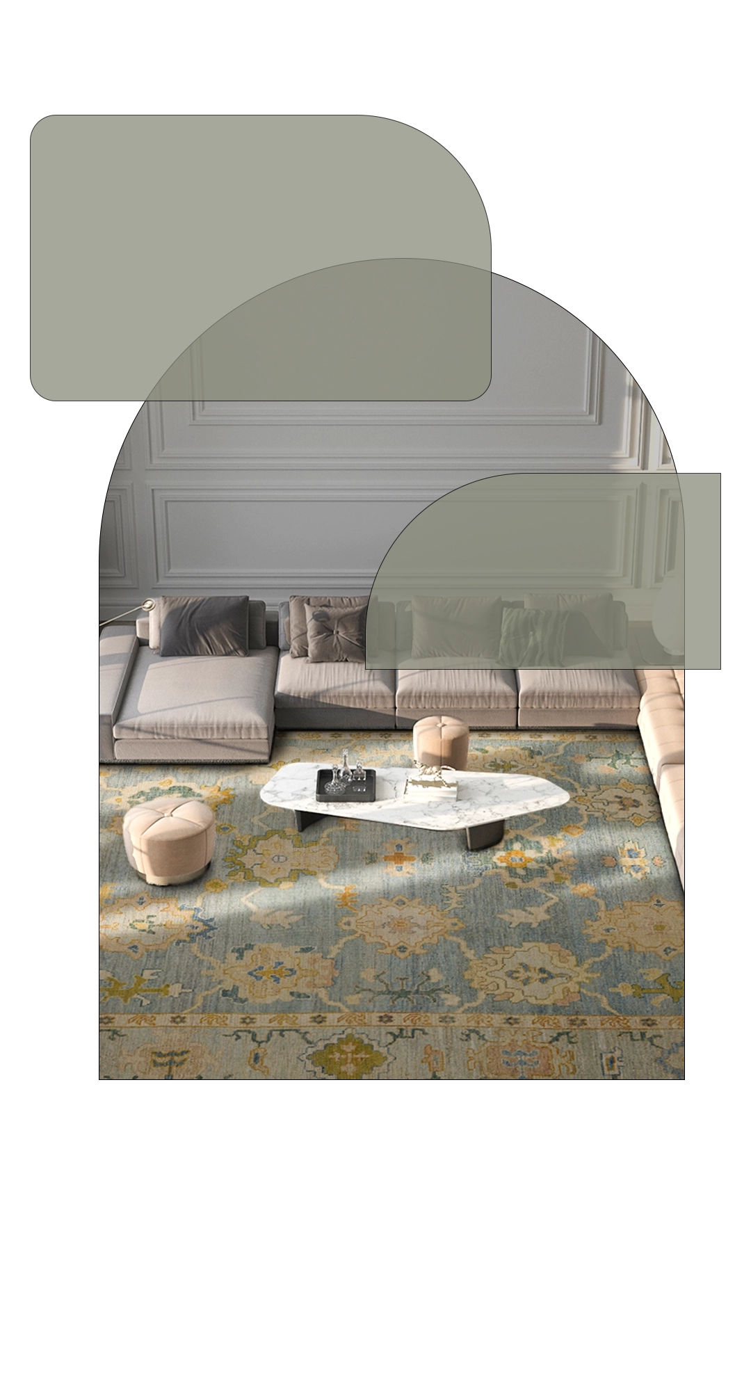 Thumbnail 5 for Turkey Oushak Traditional Rug 98962