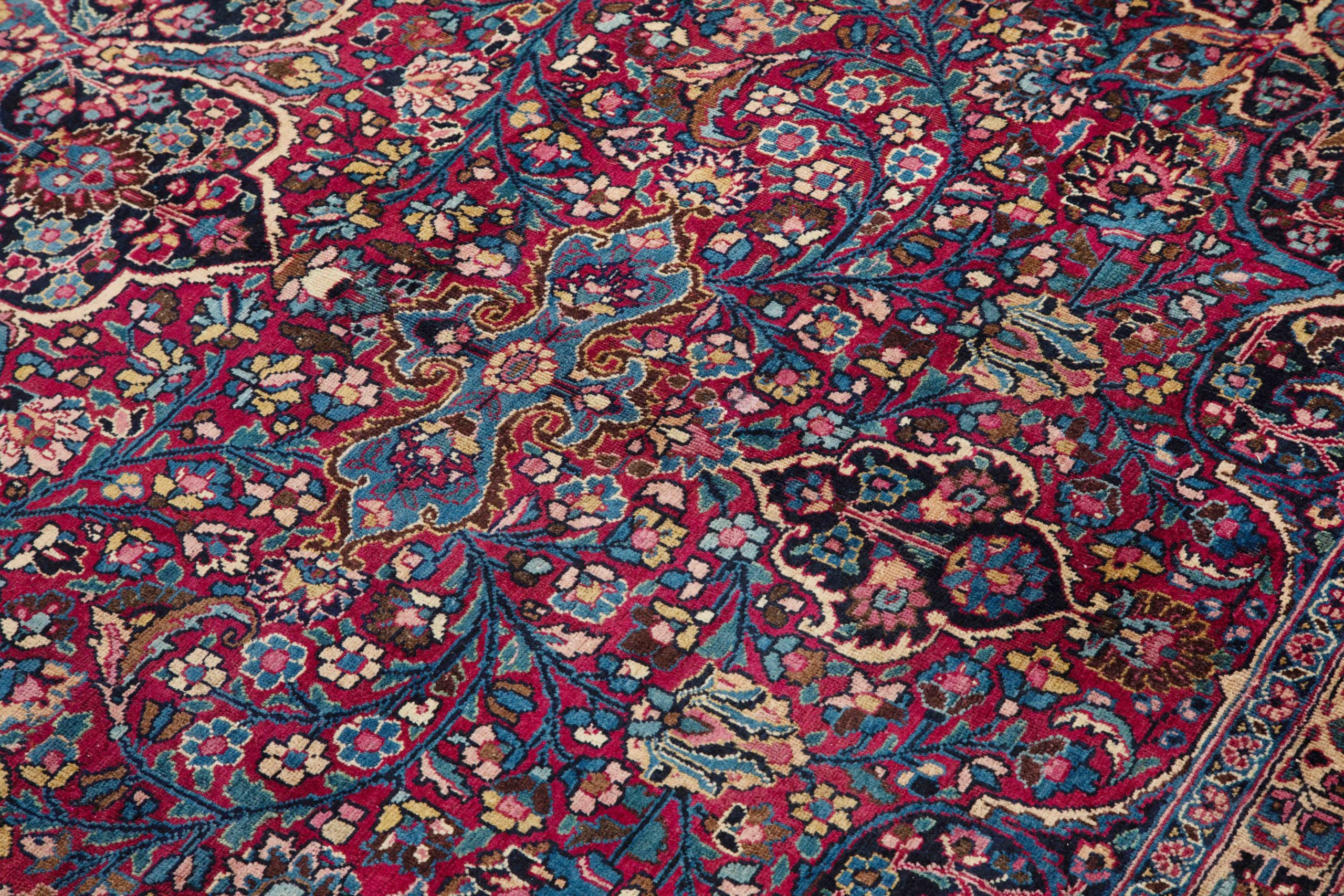 Thumbnail 8 for Antique Persian Mashad Traditional Rug 88792