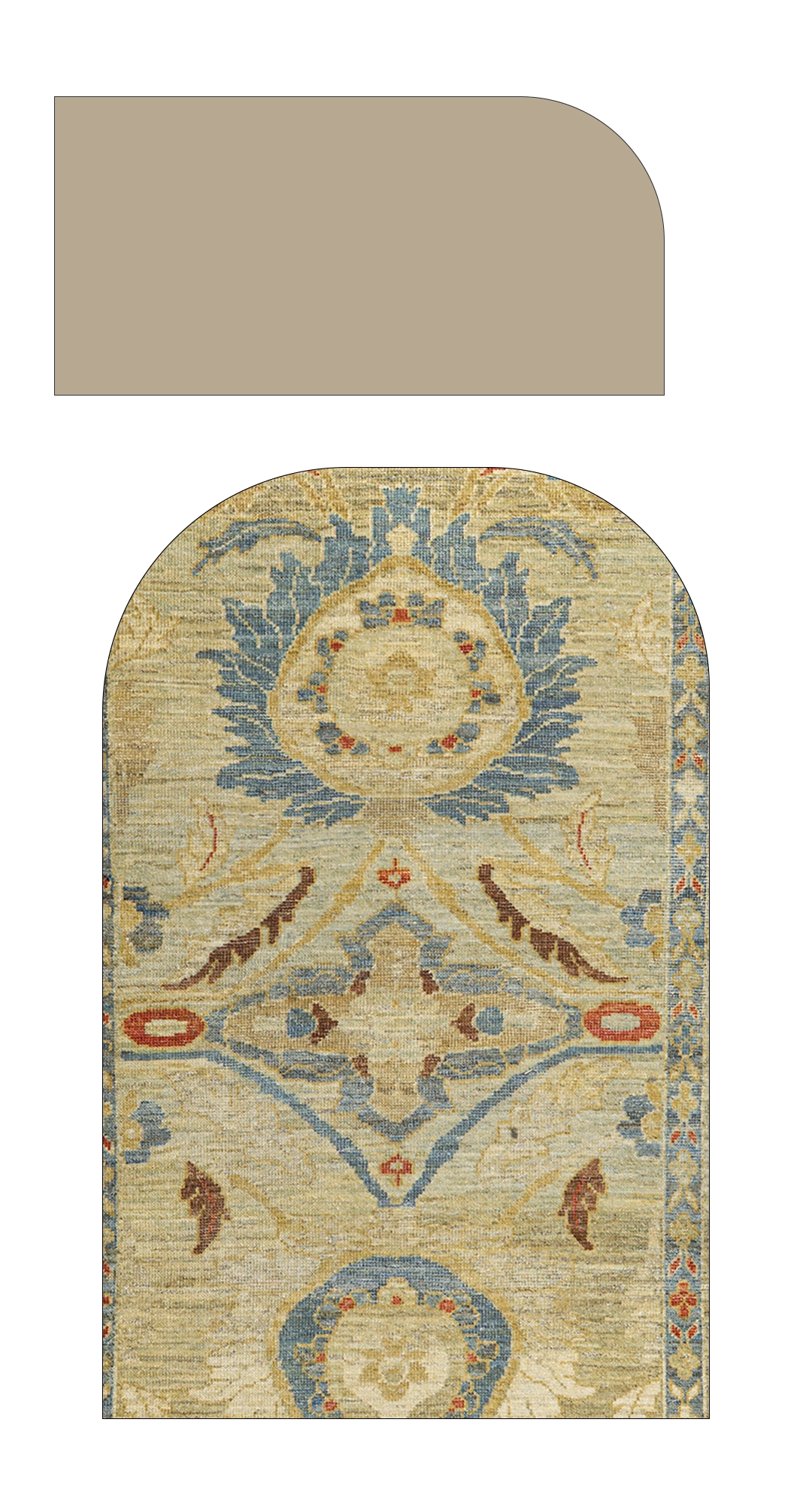 Thumbnail 8 for Turkey Sultanabad Tribal Rug 95974