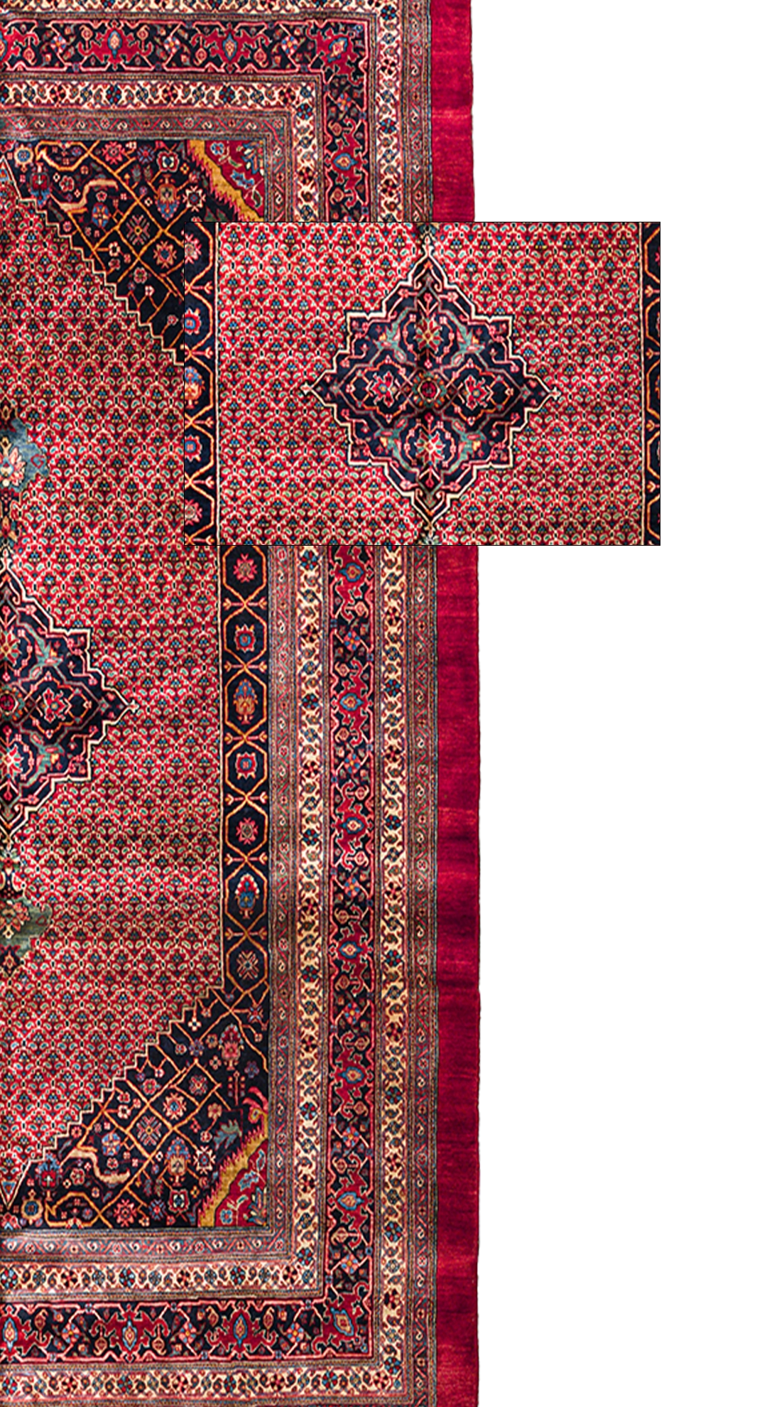 Thumbnail 6 for Antique Persian Bijar Traditional Rug 72366