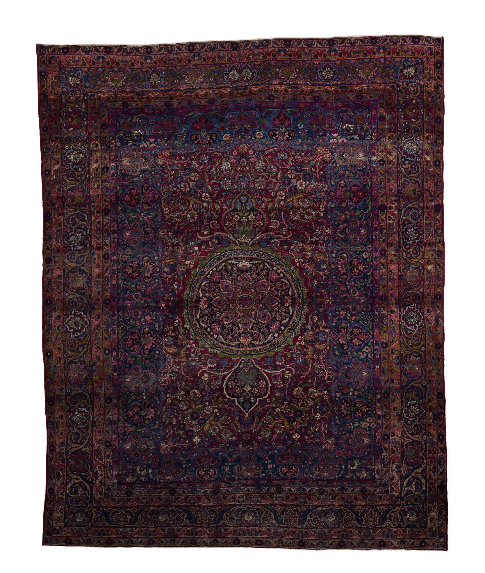 Thumbnail 6 for Antique Persian Yazd Traditional Rug 70269