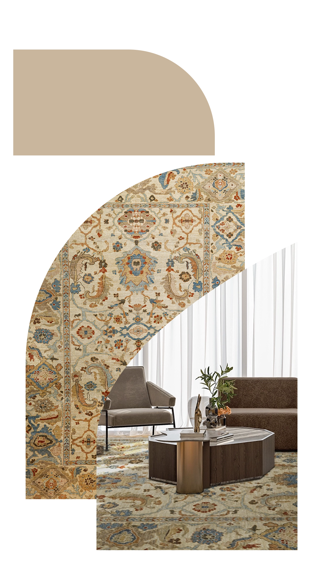 Thumbnail 8 for Turkey Sultanabad Tribal Rug 95882