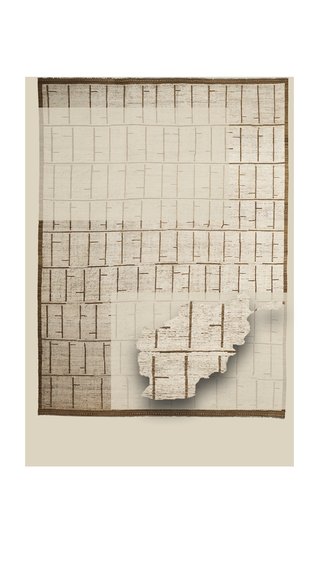 Thumbnail 5 for Afghanistan Moroccan Tribal Rug 98450