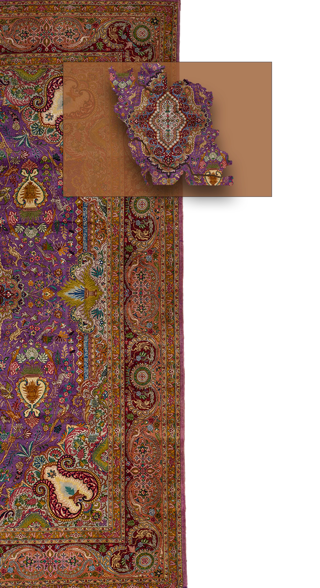 Thumbnail 3 for Persian Tabriz Traditional Rug 97236